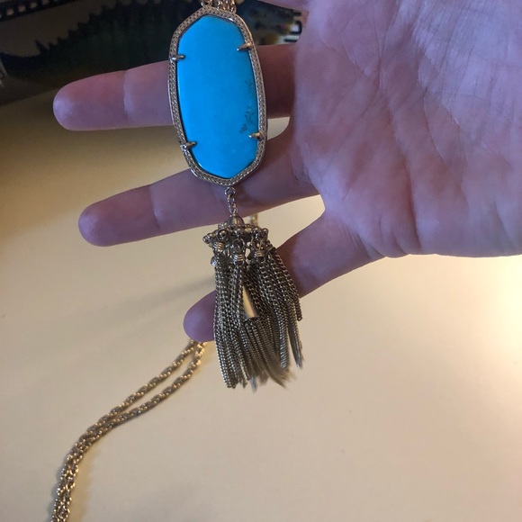 Kendra Scott Rayne Necklace in turquoise - Picture 3 of 4